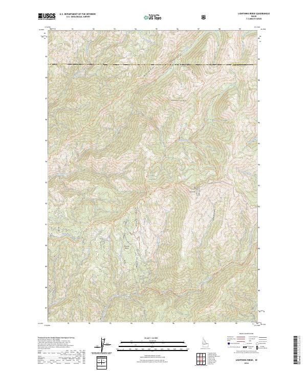 USGS Topographic Map – Lightning Ridge