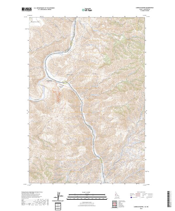 USGS Topographic Map – Limekiln Rapids