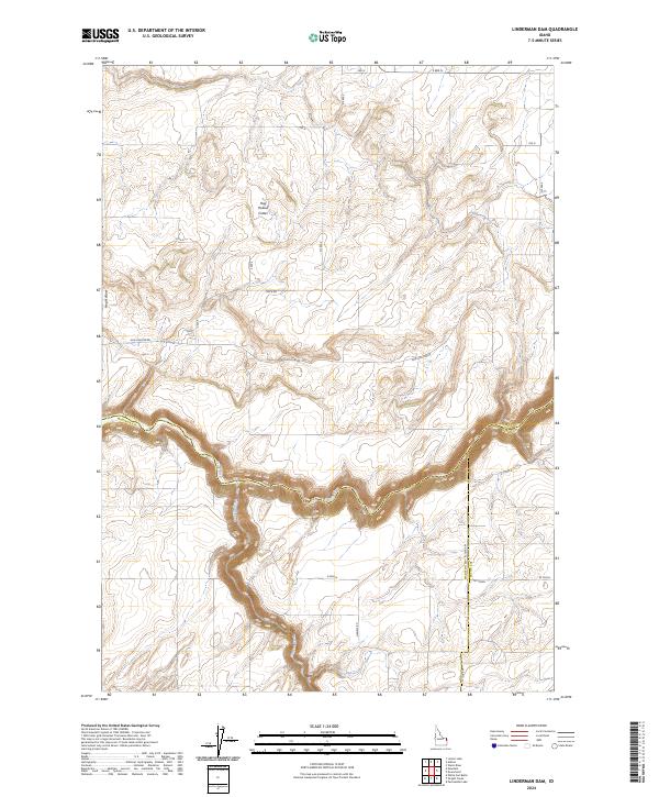 USGS Topographic Map – Linderman Dam