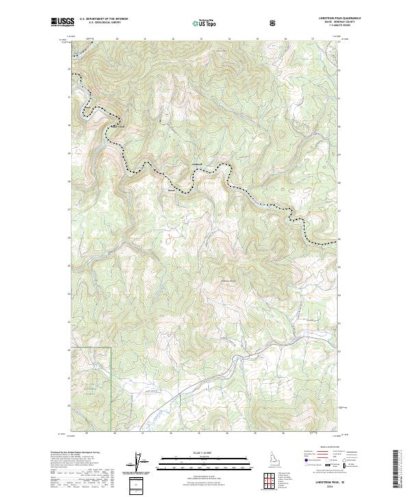 USGS Topographic Map – Lindstrom Peak