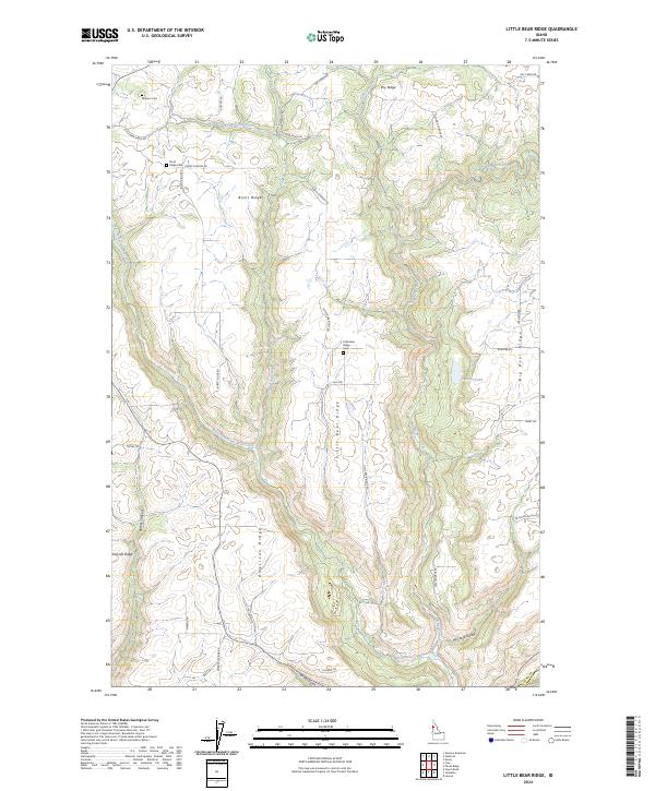 USGS Topographic Map – Little Bear Ridge