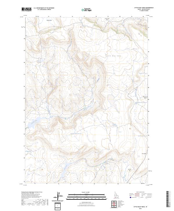USGS Topographic Map – Little Blue Table