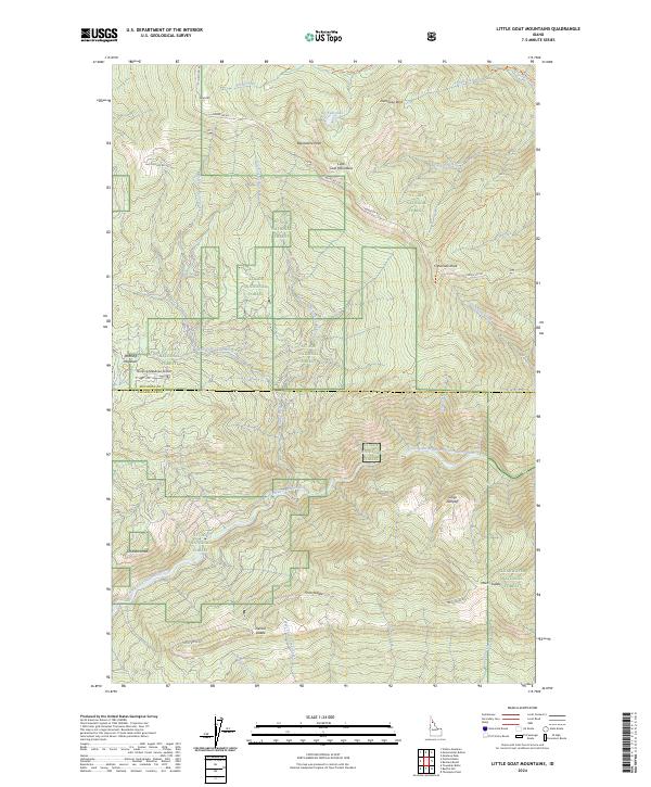 USGS Topographic Map – Little Goat Mountains