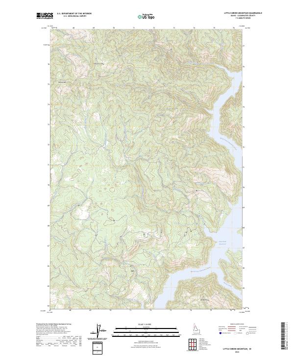 USGS Topographic Map – Little Green Mountain