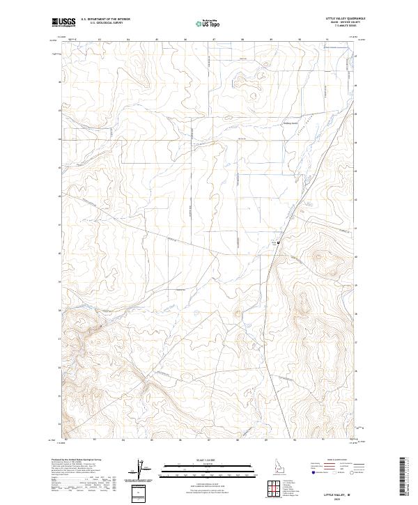 USGS Topographic Map – Little Valley