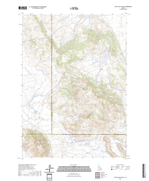 USGS Topographic Map – Little Valley Hills