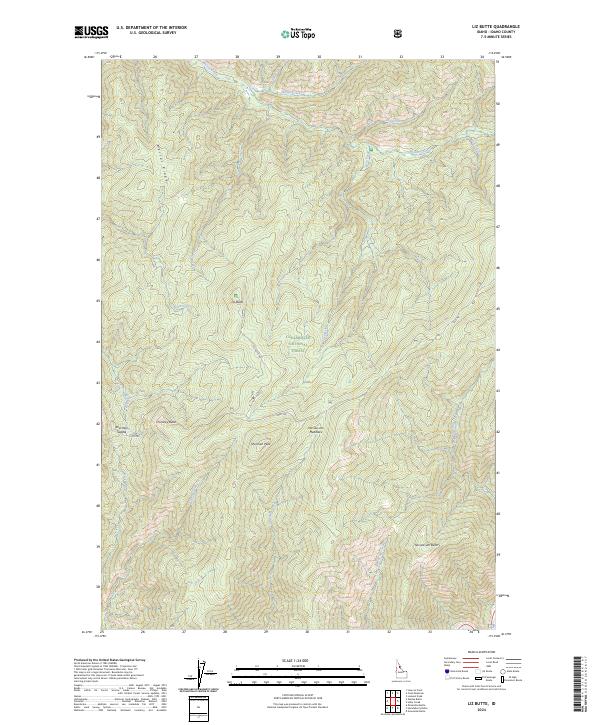 USGS Topographic Map – Liz Butte