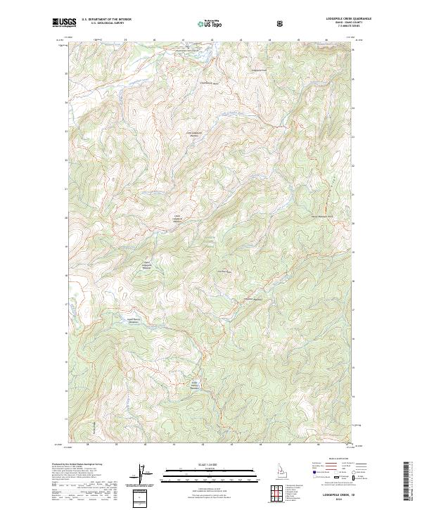 USGS Topographic Map – Lodgepole Creek