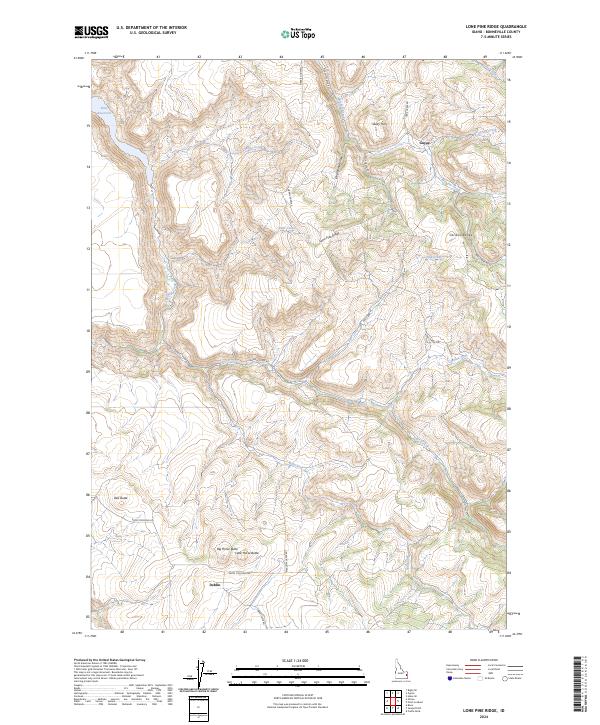 USGS Topographic Map – Lone Pine Ridge