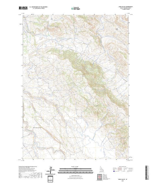 USGS Topographic Map – Long Valley