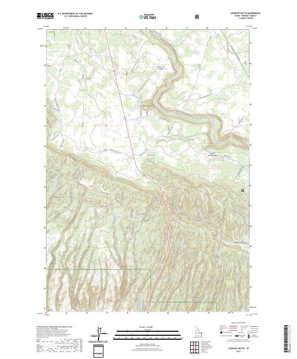 USGS Topographic Map – Lookout Butte