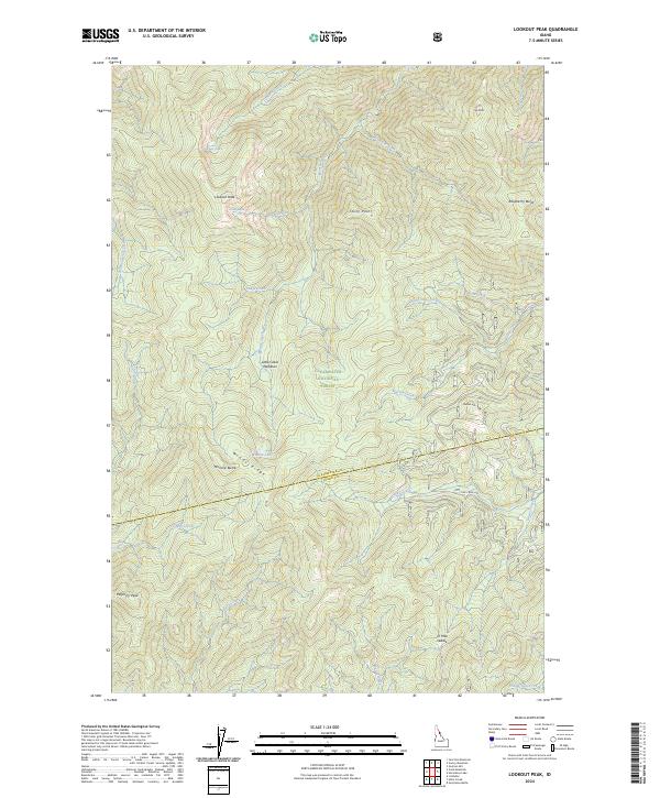 USGS Topographic Map – Lookout Peak
