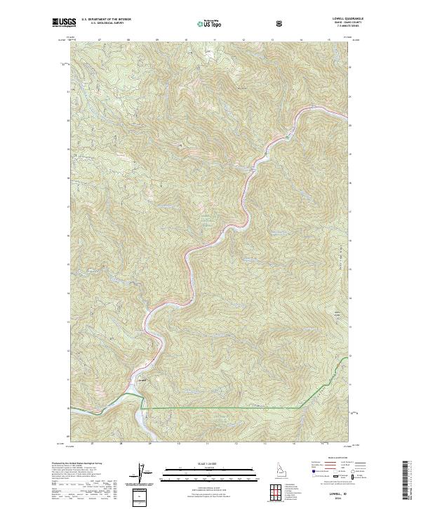 USGS Topographic Map – Lowell