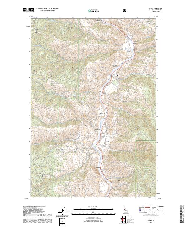 USGS Topographic Map – Lucile