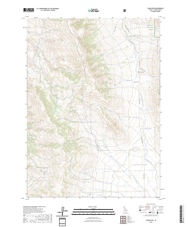 USGS Topographic Map – Lyman Pass