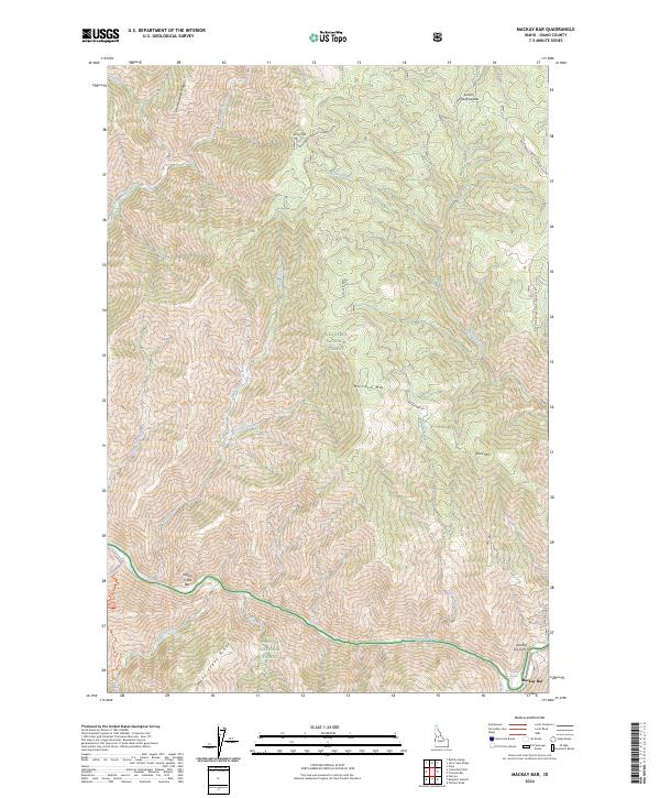 2024 Map of Mackay Bar, 2024 Print