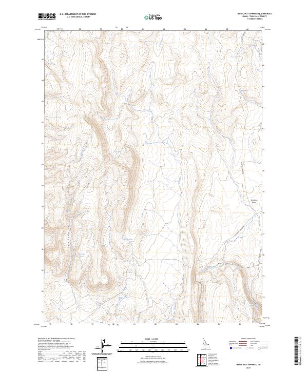 USGS Topographic Map – Magic Hot Springs