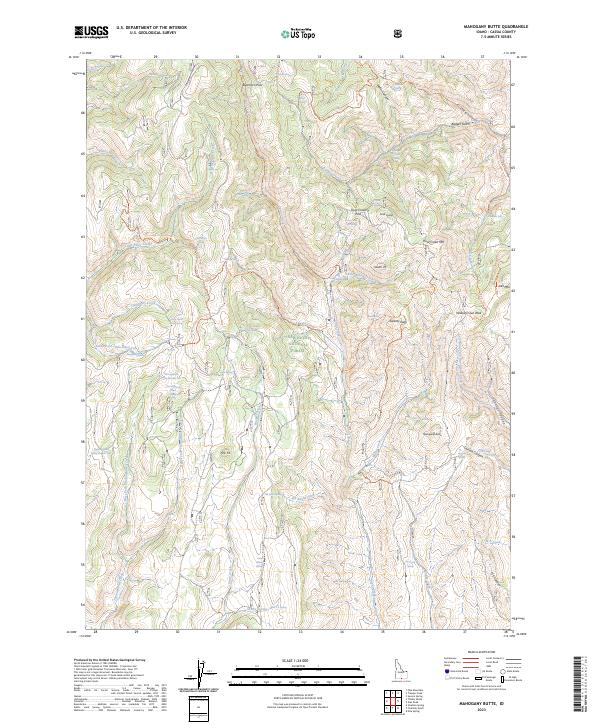USGS Topographic Map – Mahogany Butte
