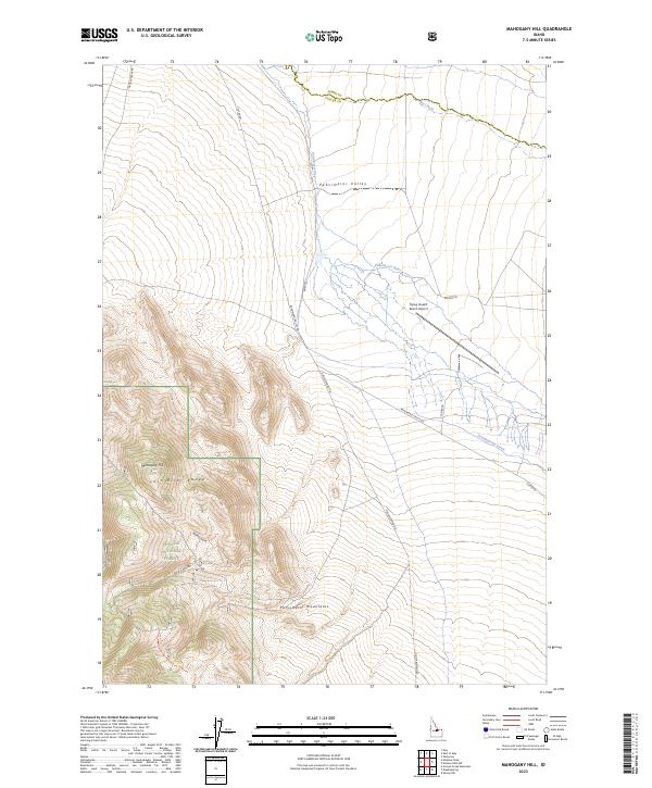 USGS Topographic Map – Mahogany Hill