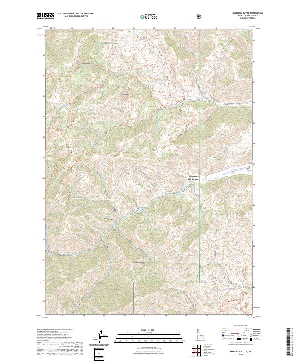 USGS Topographic Map – Mahoney Butte