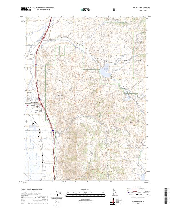 USGS Topographic Map – Malad City East