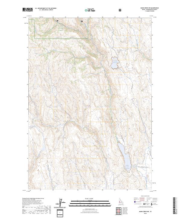USGS Topographic Map – Mann Creek NW