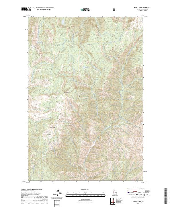 2024 Map of Marble Butte, 2024 Print