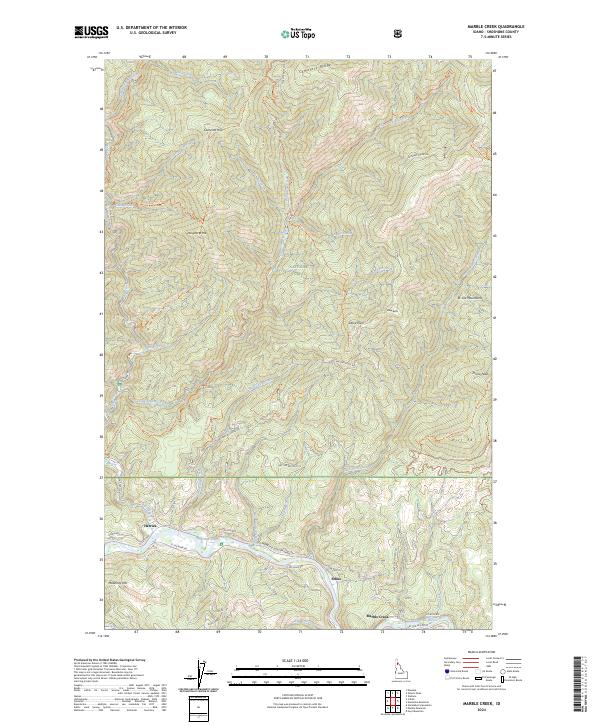 USGS Topographic Map – Marble Creek