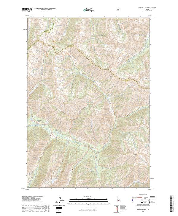 USGS Topographic Map – Marshall Peak