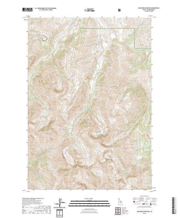USGS Topographic Map – Massacre Mountain