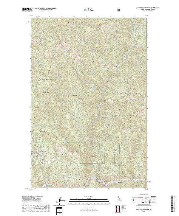 USGS Topographic Map – Mastodon Mountain