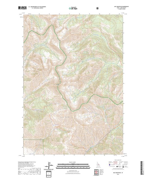 USGS Topographic Map – May Mountain