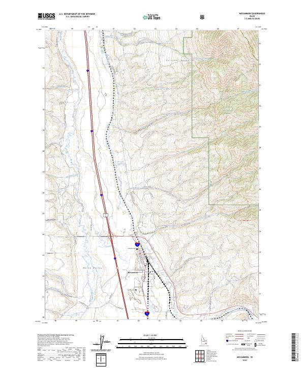 USGS Topographic Map – McCammon