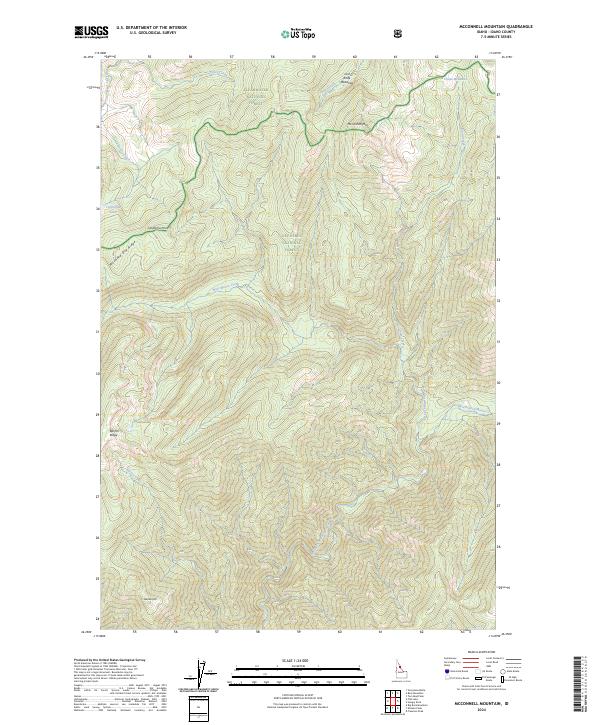 2024 Map of McConnell Mountain, 2024 Print