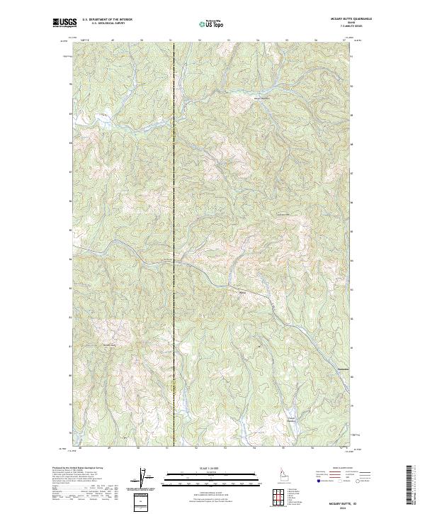 USGS Topographic Map – McGary Butte