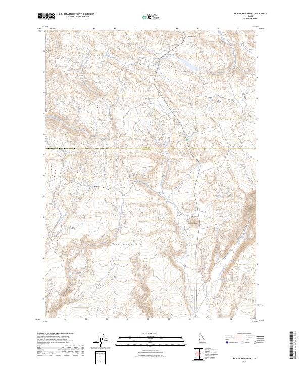 USGS Topographic Map – McHan Reservoir