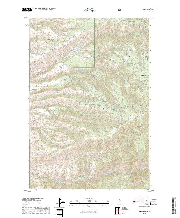 USGS Topographic Map – McKinzie Creek