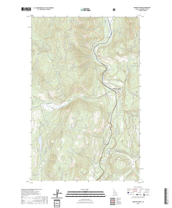 USGS Topographic Map – Meadow Creek