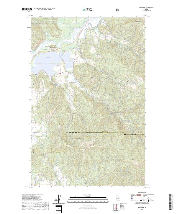 USGS Topographic Map – Medimont