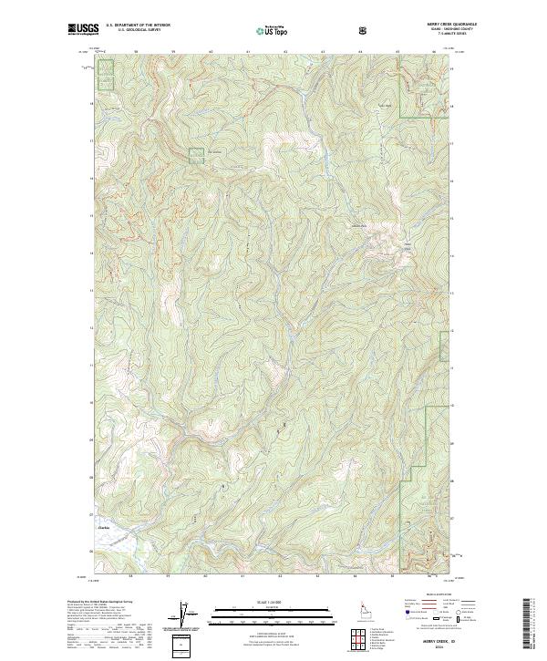 USGS Topographic Map – Merry Creek