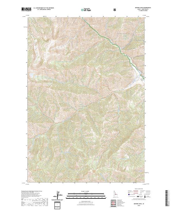 USGS Topographic Map – Meyers Cove