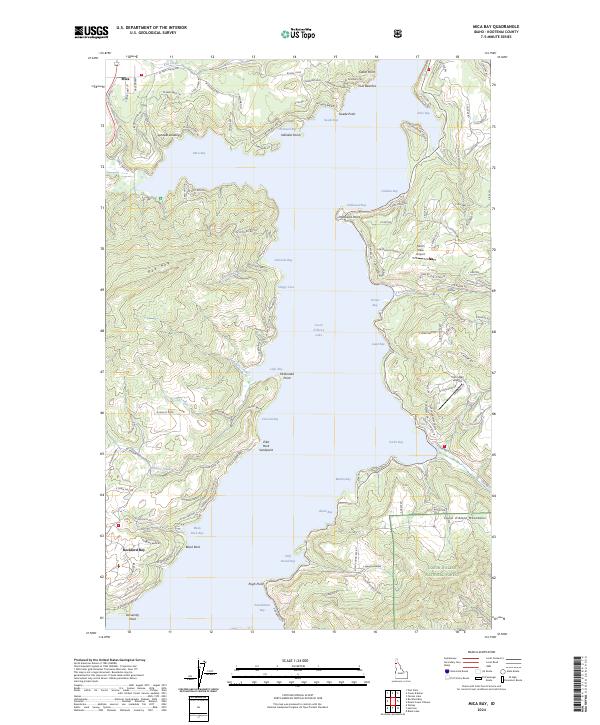 USGS Topographic Map – Mica Bay