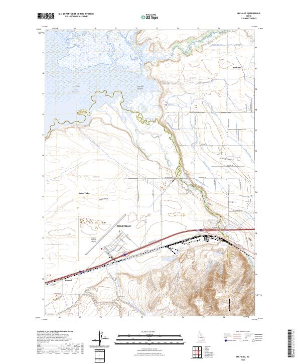USGS Topographic Map – Michaud