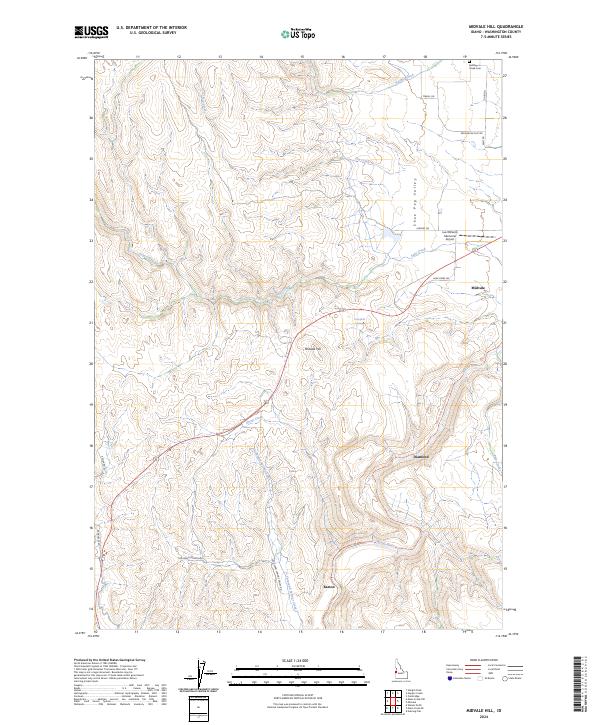 USGS Topographic Map – Midvale Hill