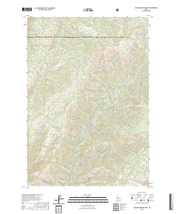 USGS Topographic Map – Miller Mountain West