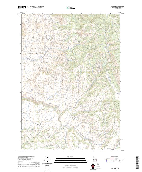 USGS Topographic Map – Miner Creek