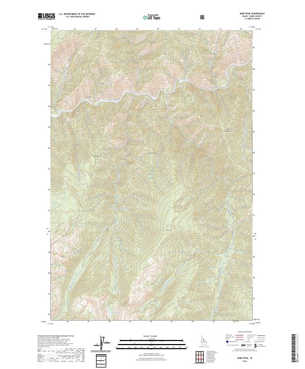 USGS Topographic Map – Mink Peak