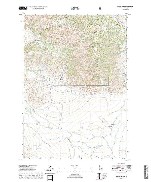 USGS Topographic Map – Moffett Springs