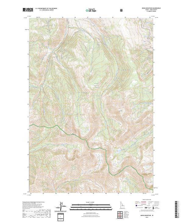 USGS Topographic Map – Mogg Mountain
