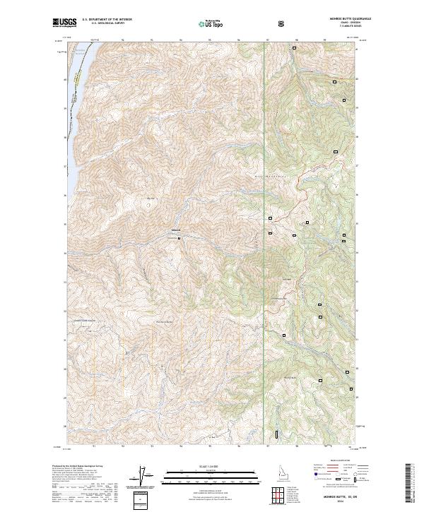 USGS Topographic Map – Monroe Butte